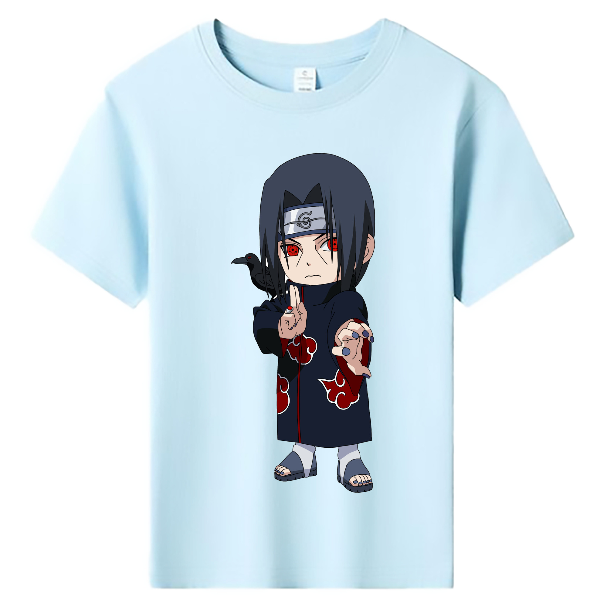 （画像用） NARUTO -ナルト- うちは イタチ Uchiha Itachi 綿100％キッズTシャツ（フロントプリント）